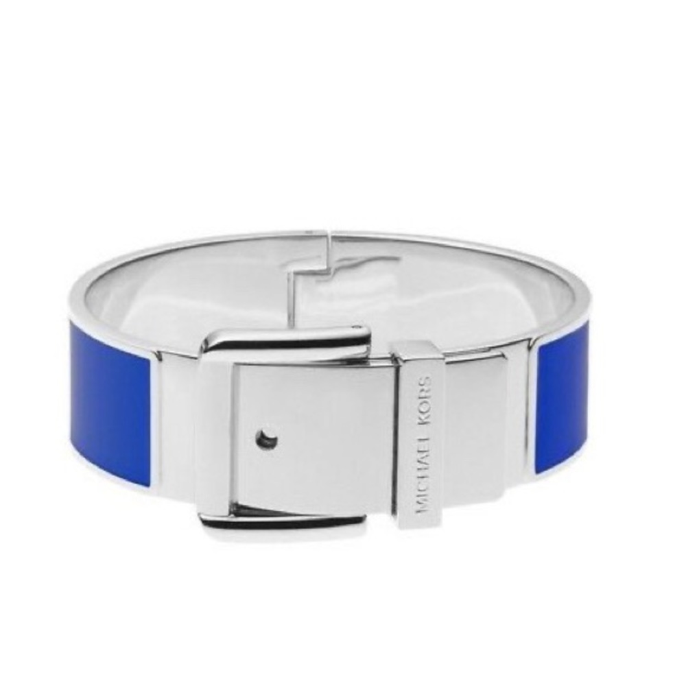 Michael Kors Large Silver Enamel bracelet